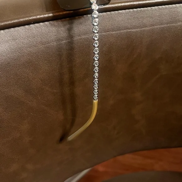 Tiffany & Co. Brown Shield Sunglasses with Crystal Beaded Arms. - Picture 4 of 4